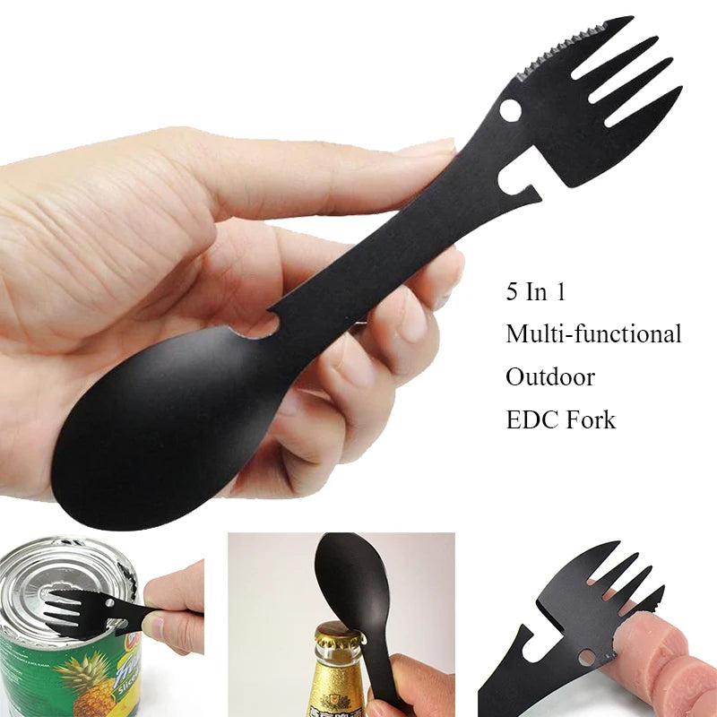 Multi-functional EDC Kit Practical Fork Knife