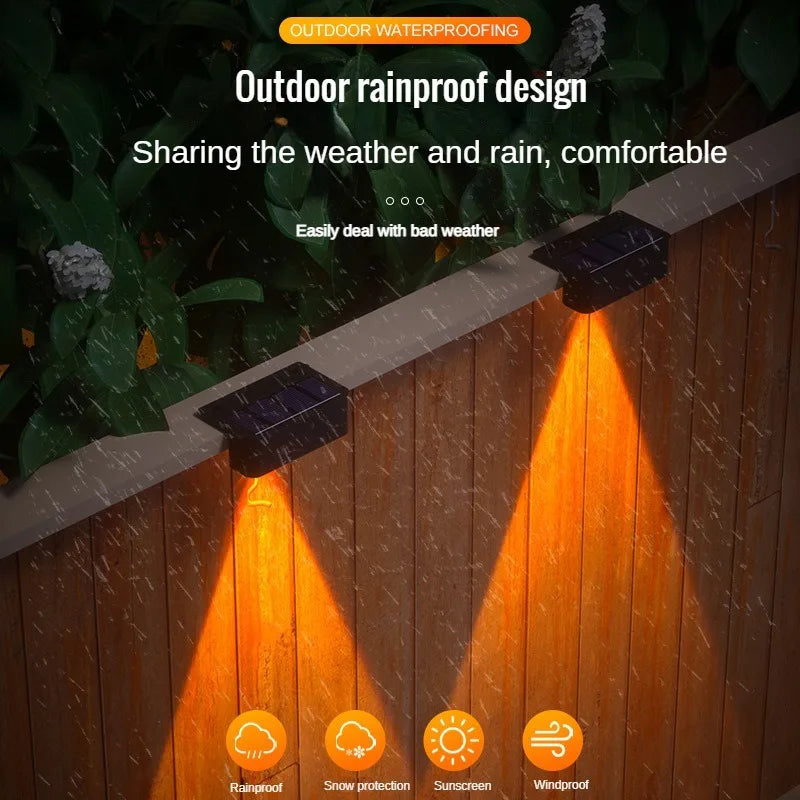 Outdoor Square Solar Wireless Wall Mount Lights