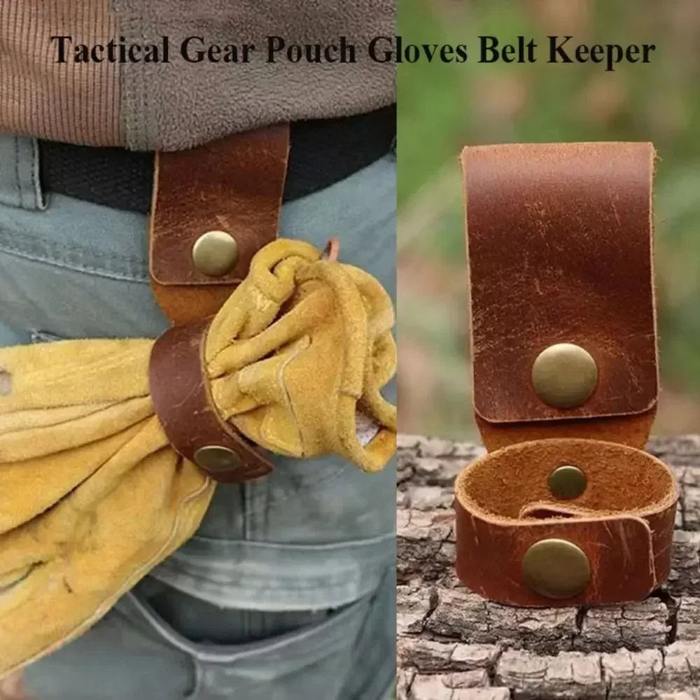 Leather Rope Holder for Camping