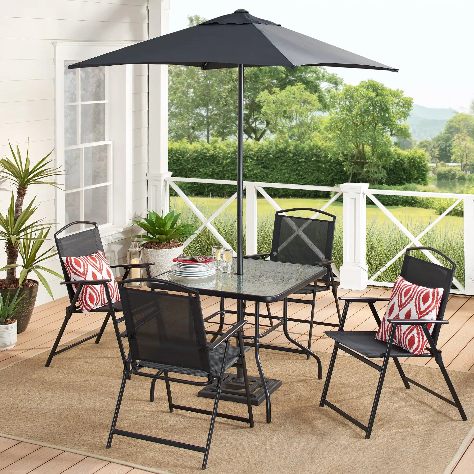 6 Piece Outdoor Patio Dining Set