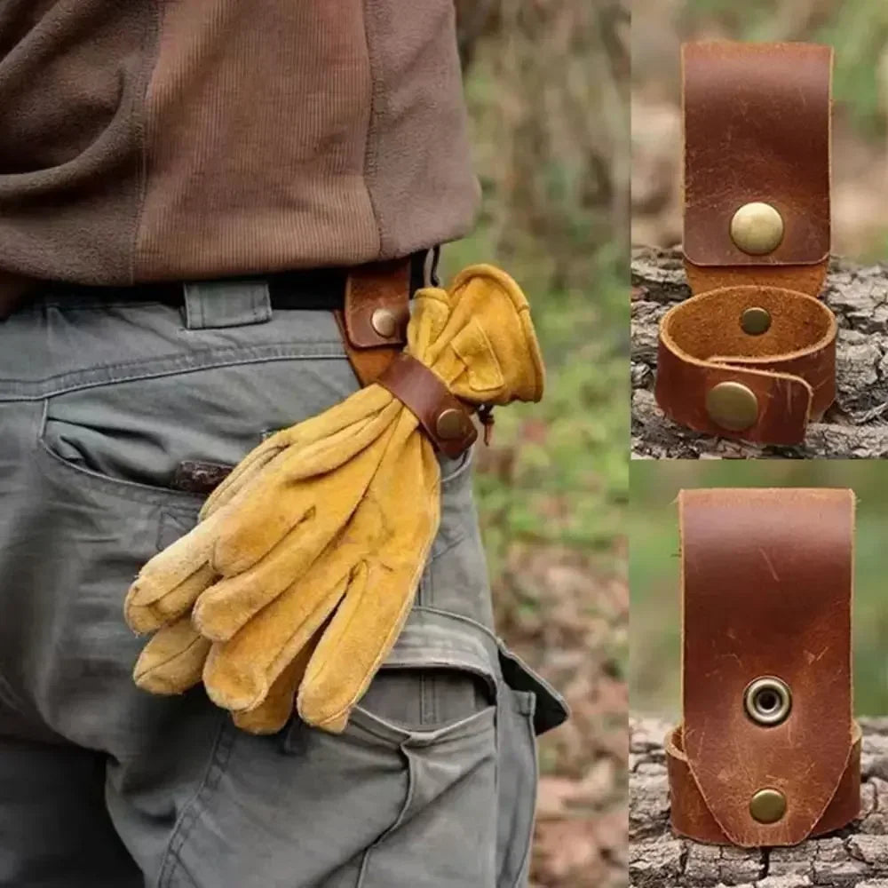 Leather Rope Holder for Camping