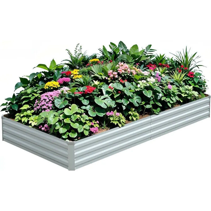 Galvanized  Raised Garden Bed 8×4×1.5FT,