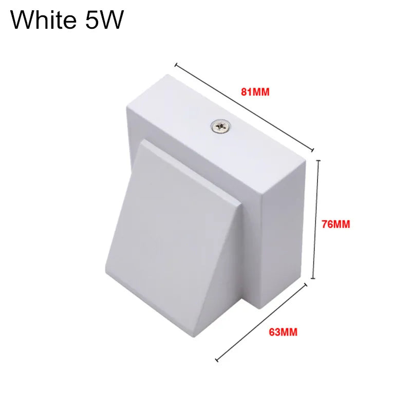 Aluminum 5W LED Wall Lamp Sconce Balcony Garden Decoration