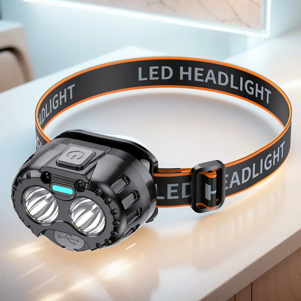 Powerful LED Headlamp IPX4 Waterproof Flashlight