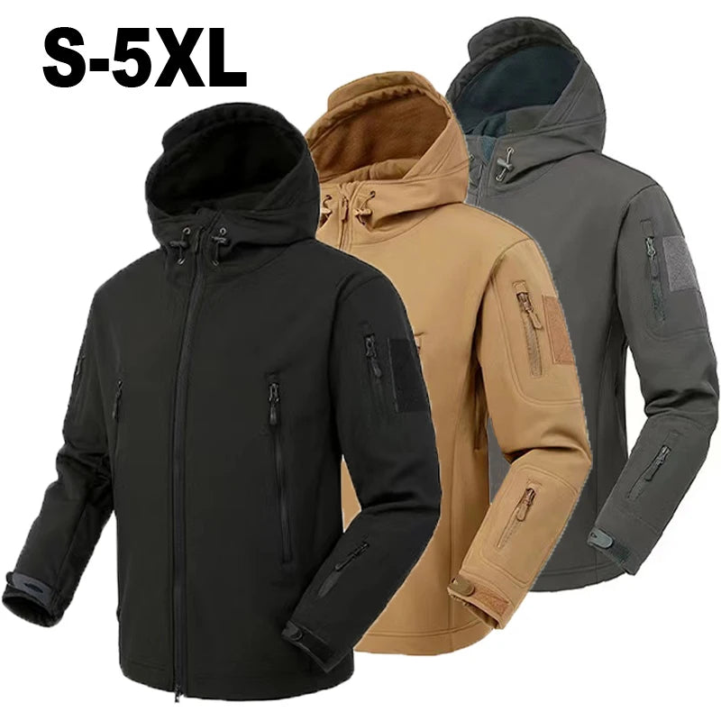 Men's Winter SoftShell Tactical Waterproof Jacket