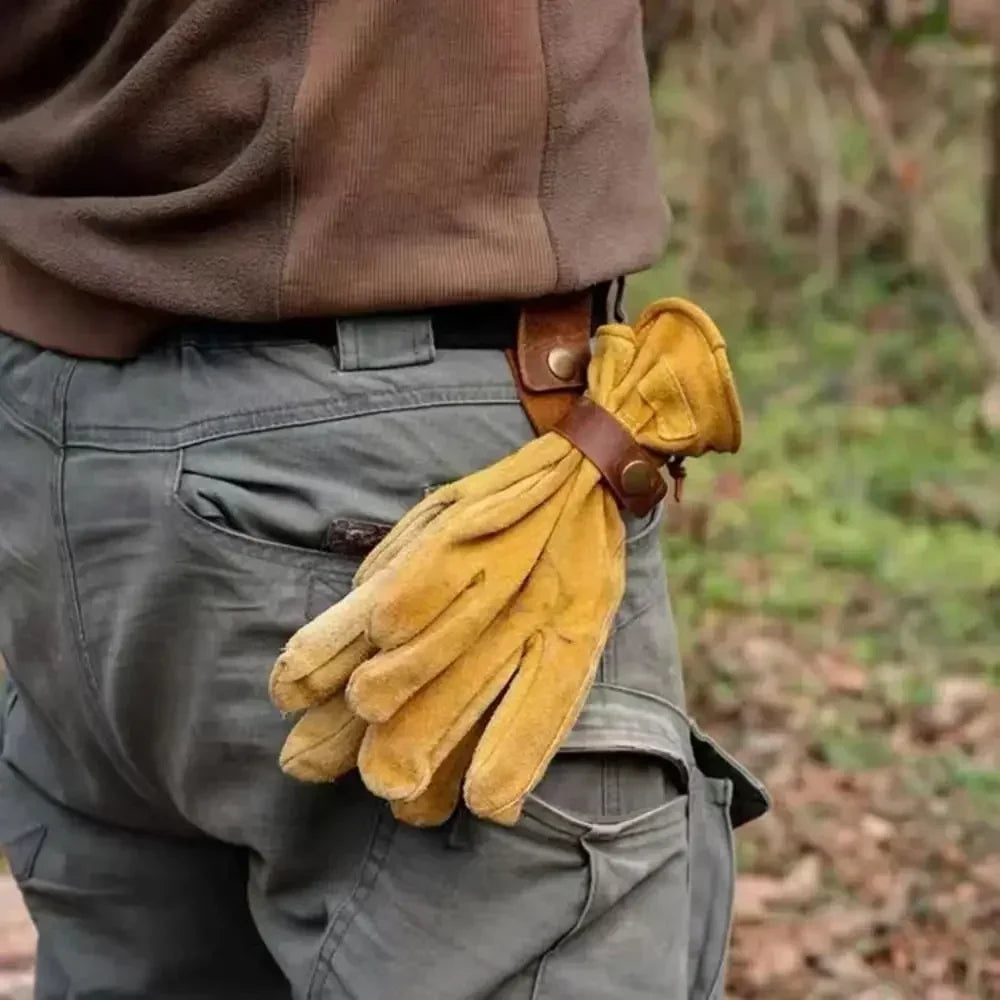 Leather Rope Holder for Camping