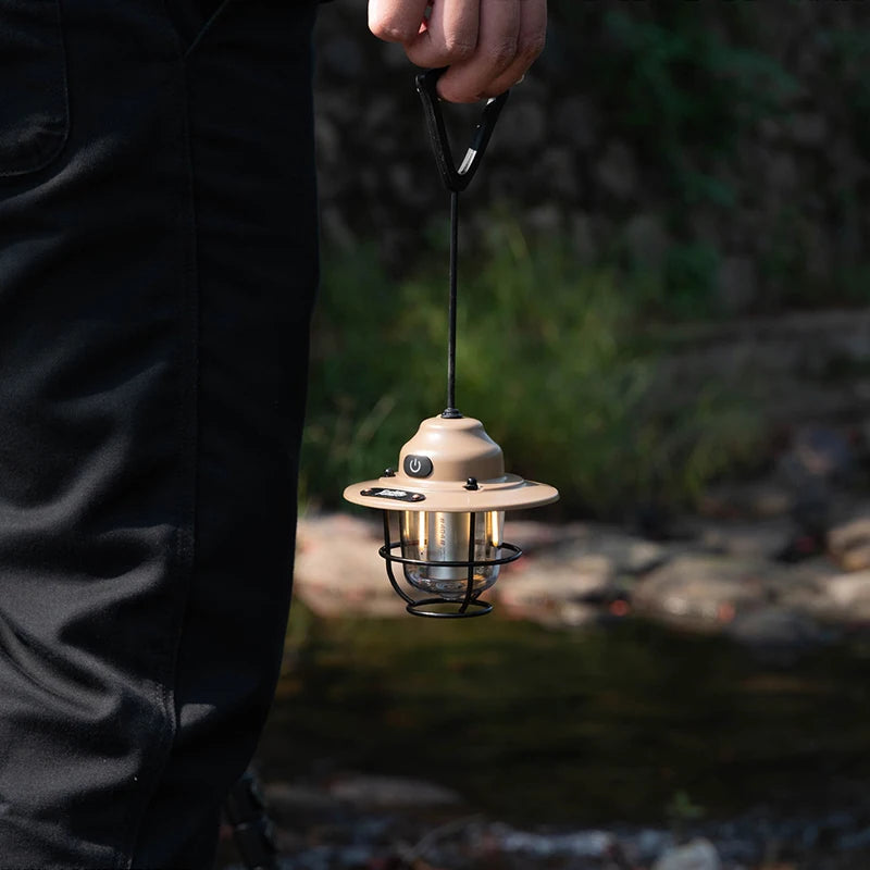 Portable Camping Lanterns Retro Hanging Tent Lamp