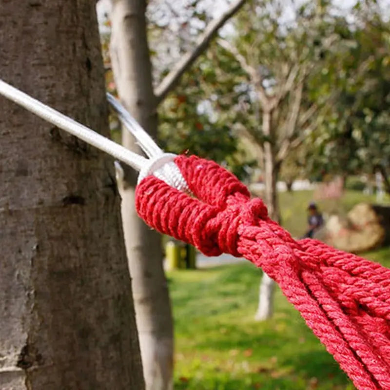 Single Wide Canvas Hammock – Portable Outdoor Camping Swing Bed