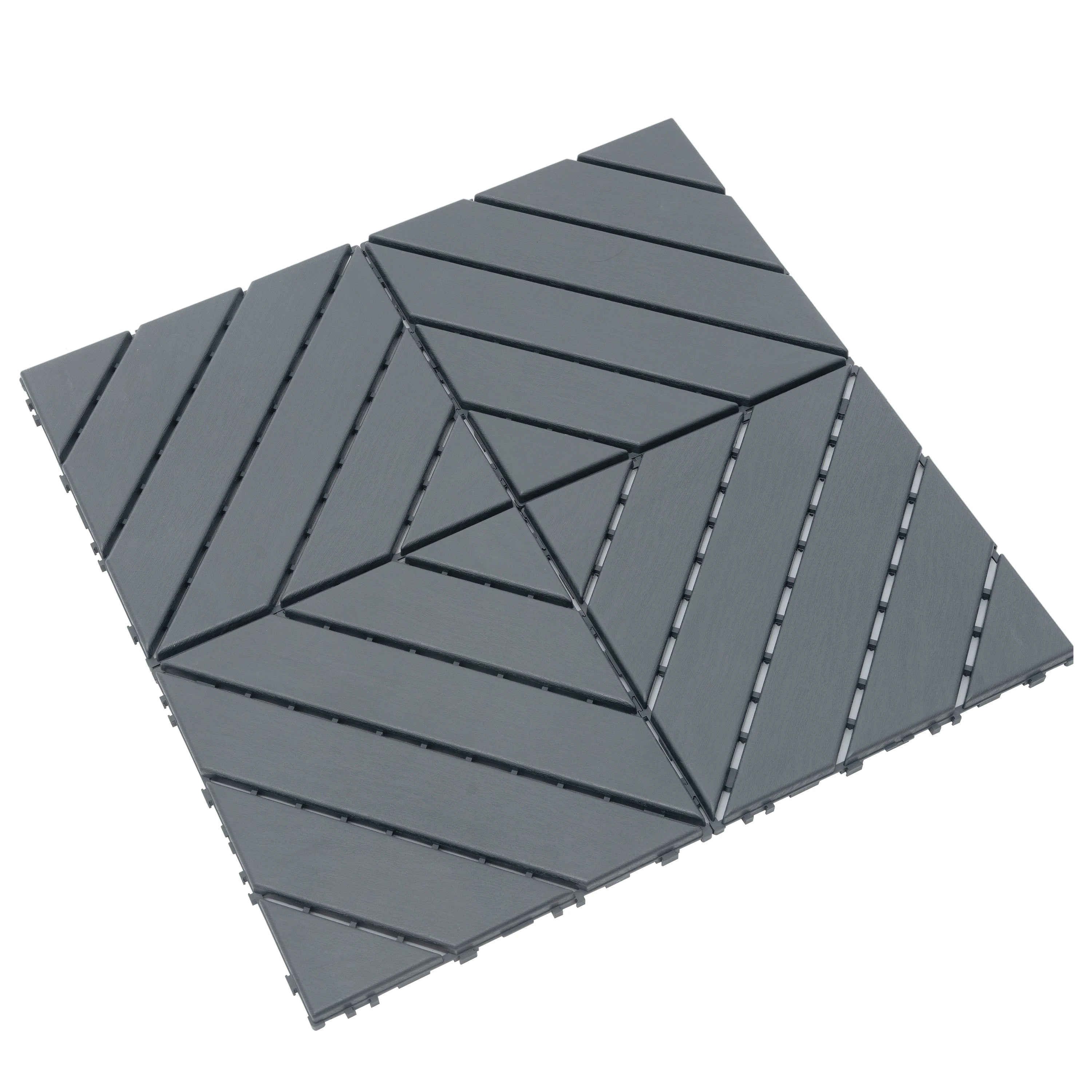 Plastic Interlocking Deck Tiles