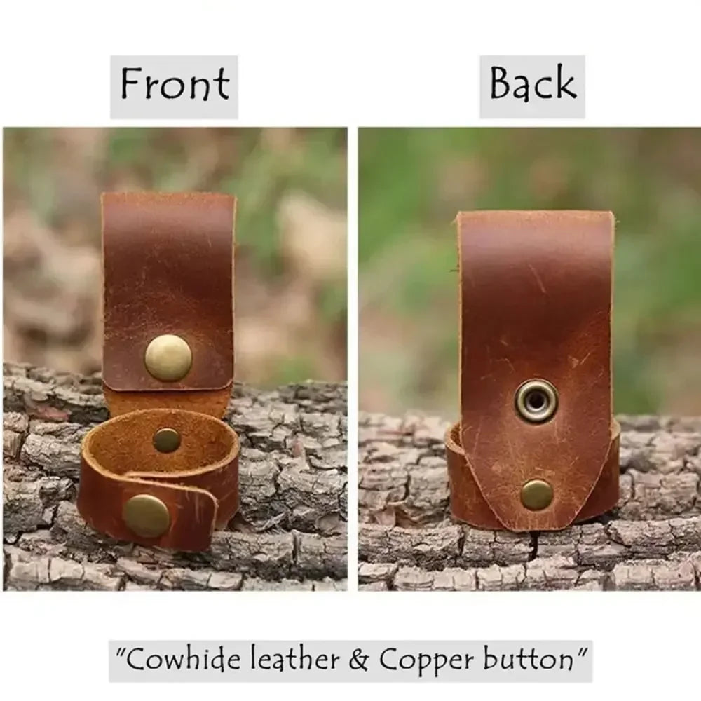 Leather Rope Holder for Camping