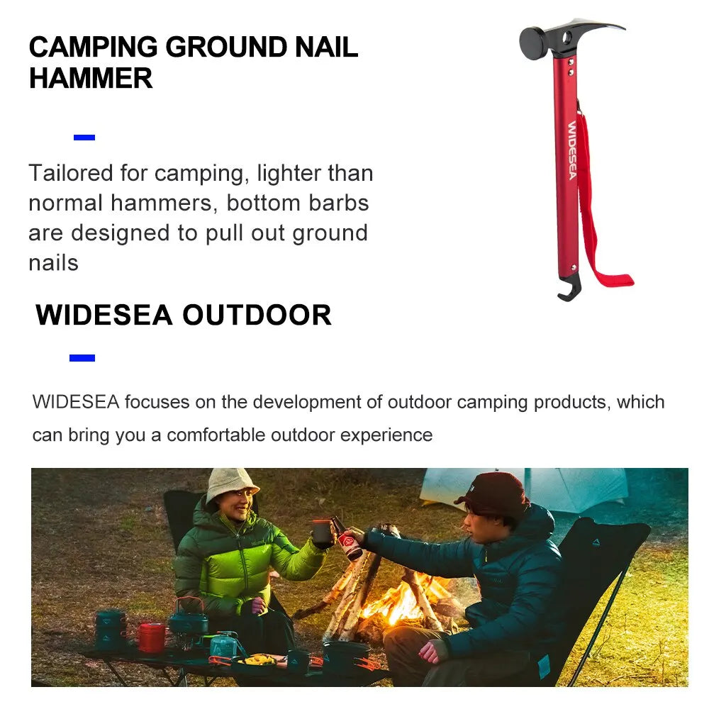 Widesea Stainless Steel Camping Hammer