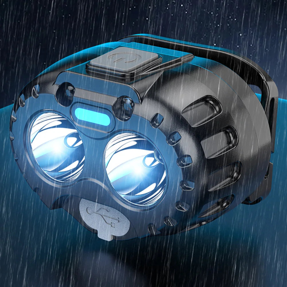 Powerful LED Headlamp IPX4 Waterproof Flashlight