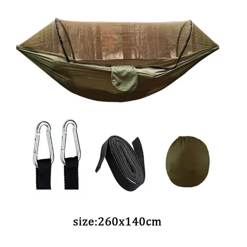 Camping Hammock with Mosquito Net (260x140cm)