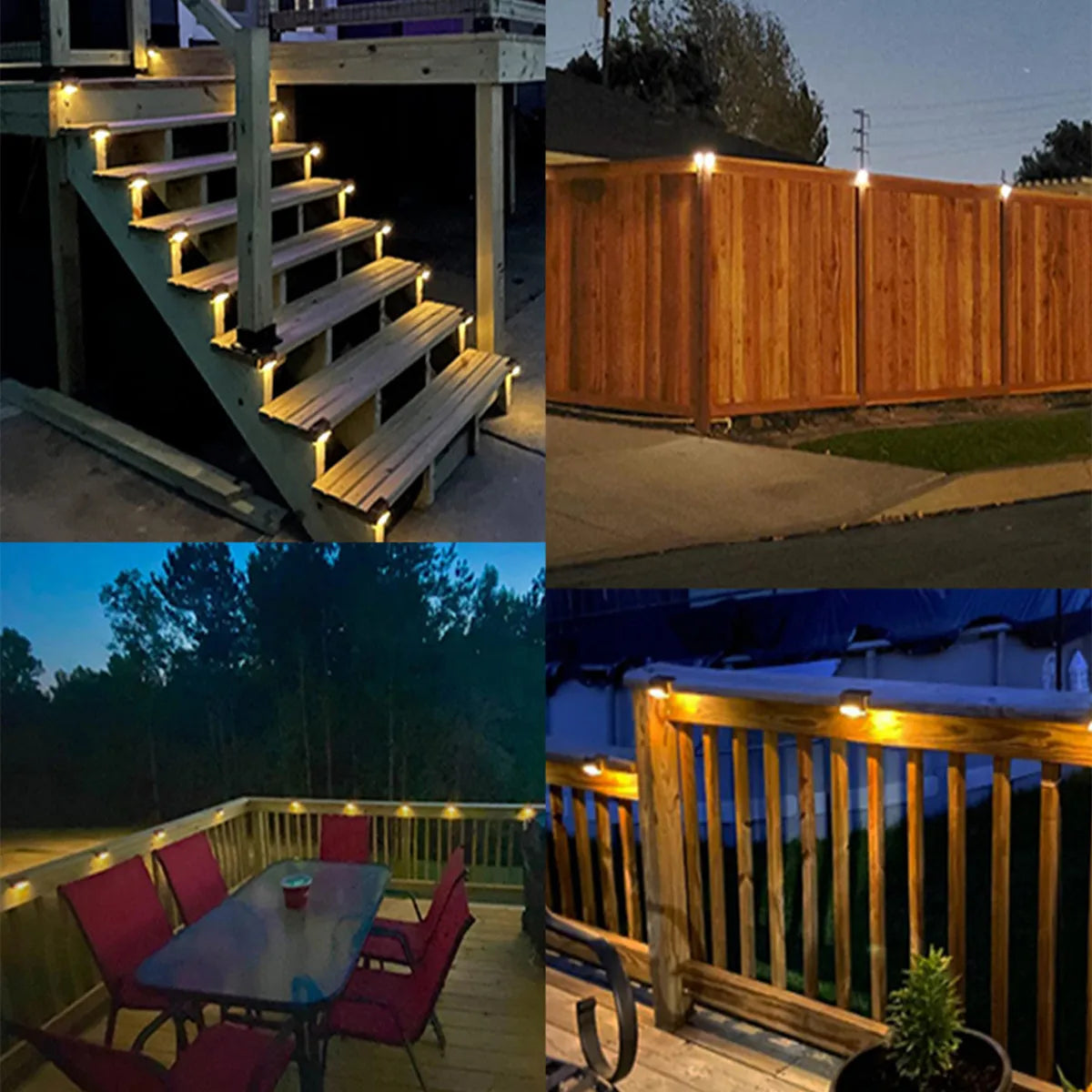 Garden Light Deck Lamp Solar Stairs Light