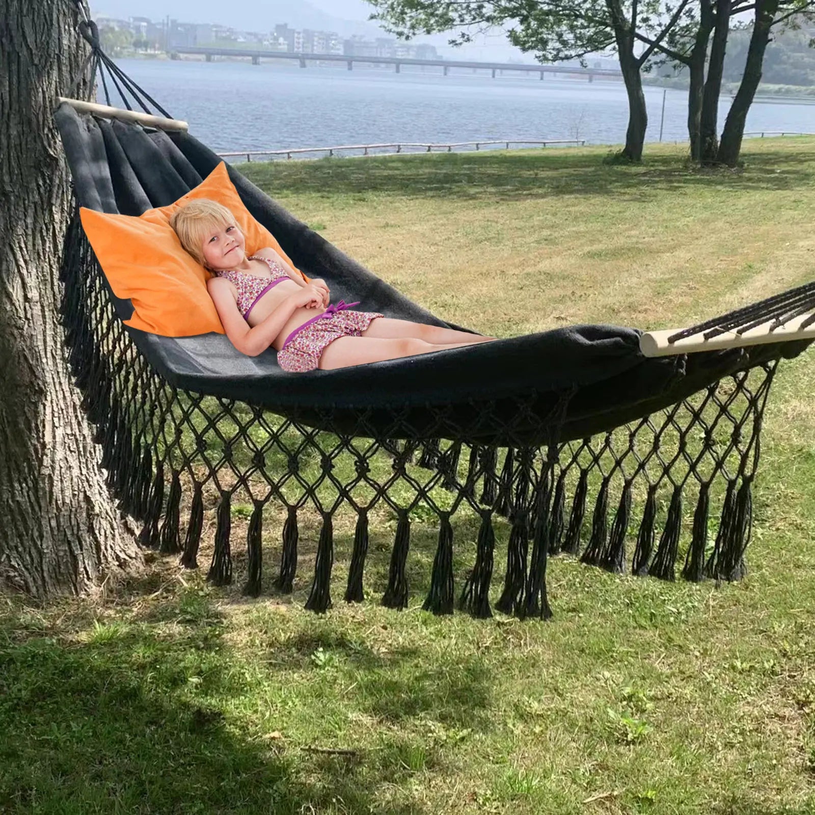 Outdoor Camping Leisure Canvas Hammock