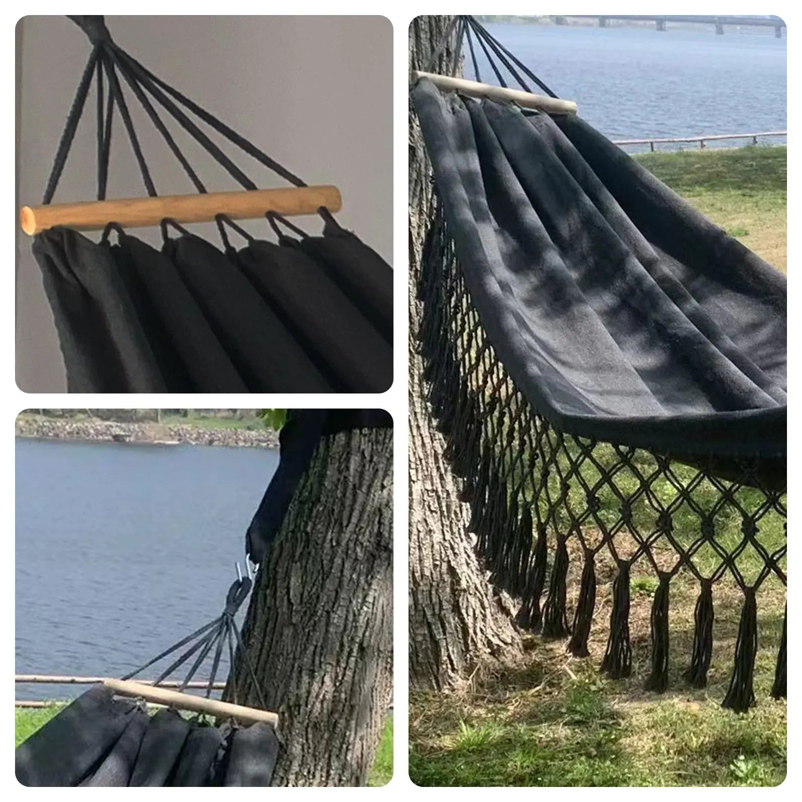 Outdoor Camping Leisure Canvas Hammock