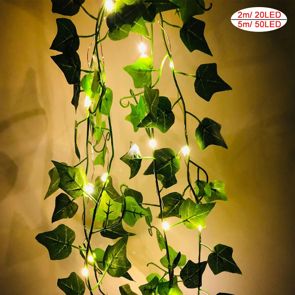 Maple Leaf Garland Christmas Fairy Lights