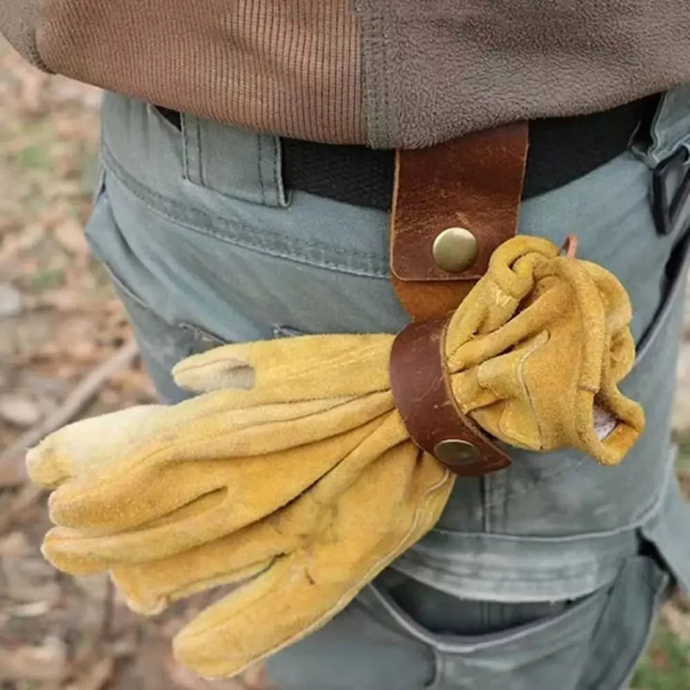 Leather Rope Holder for Camping