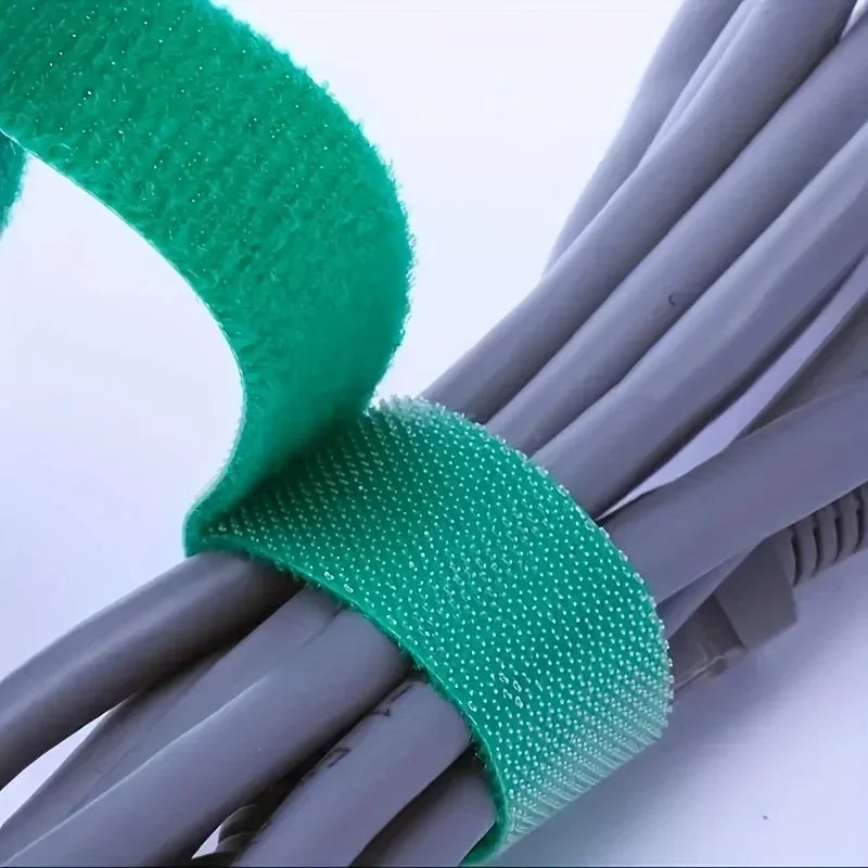 Self-Adhesive Green Plant Cable Ties – Adjustable & Reusable Garden Fasteners